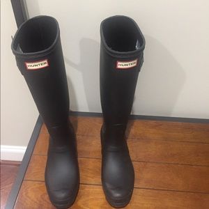 Hunter Women’s Original Tall Boots, Black size 9